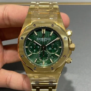 Audemars Piguet Royal Oak Chronograph 26331BAOO1220BA02 18K yellow gold  green dial limited edition