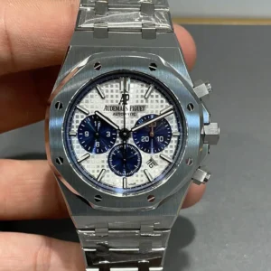 Audemars Piguet Royal Oak Chronograph 26331STOO1220ST02 the stainless steel white  blue dial edition