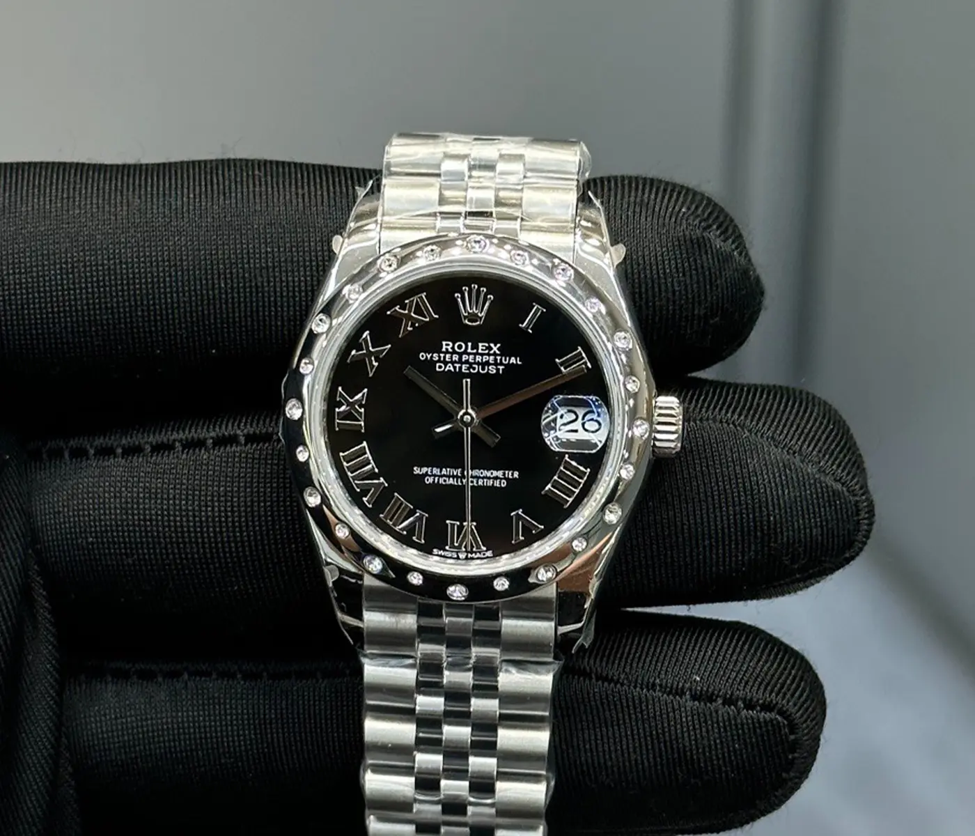 Datejust 31mm Two Tone Rose Gold Floral Motif Dial Diamond Set Flowers Fluted Bezel Jubilee Bracelet