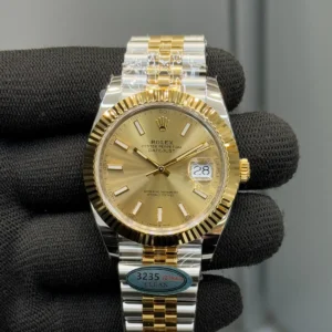 Datejust 41mm 126333 Two Tone Champagne Dial   Fluted Bezel  Jubilee Bracelet