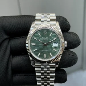 Datejust 41mm Mint Green Fluted Motif Dial   Fluted Bezel  Jubilee Bracelet