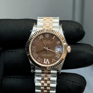 Datejust Dial with Roman Numerals   Diamond Bezel  Jubilee Bracelet