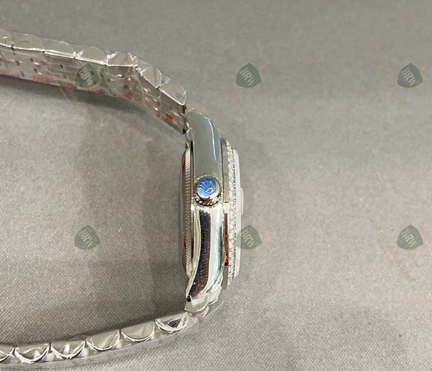 Datejust Pink Dial with Roman Numerals Diamond Bezel Jubilee Bracelet - Image 4