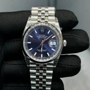 Datejust Purple Sunray Dial   Smooth Bezel  Jubilee Bracelet