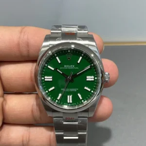 Oyster Perpetual Green Dial   Stainless Steel Oyster Bracelet