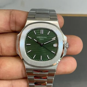 Patek Philippe Nautilus 57111A 014 stainless steel  olive green sunburst dial edition