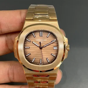 Patek Philippe Nautilus 57111R 014 18K rose gold  salmon sunburst dial rose gold bracelet edition