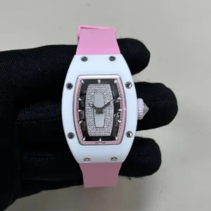 Richard Mille RM 07 03 Ladies Automatic White Quartz TPT Pink Accent