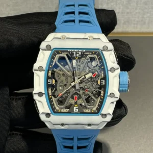 Richard Mille RM 67 02 Automatic white Quartz TPT blue rubber strap variant