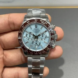 Rolex Daytona 116506 Ice Blue Baguette Diamond Dial Super Clone