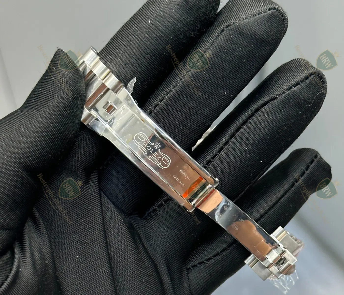 White Mother of Pearl Dial Diamond Bezel Baguette Markers President Bracelet - Image 7