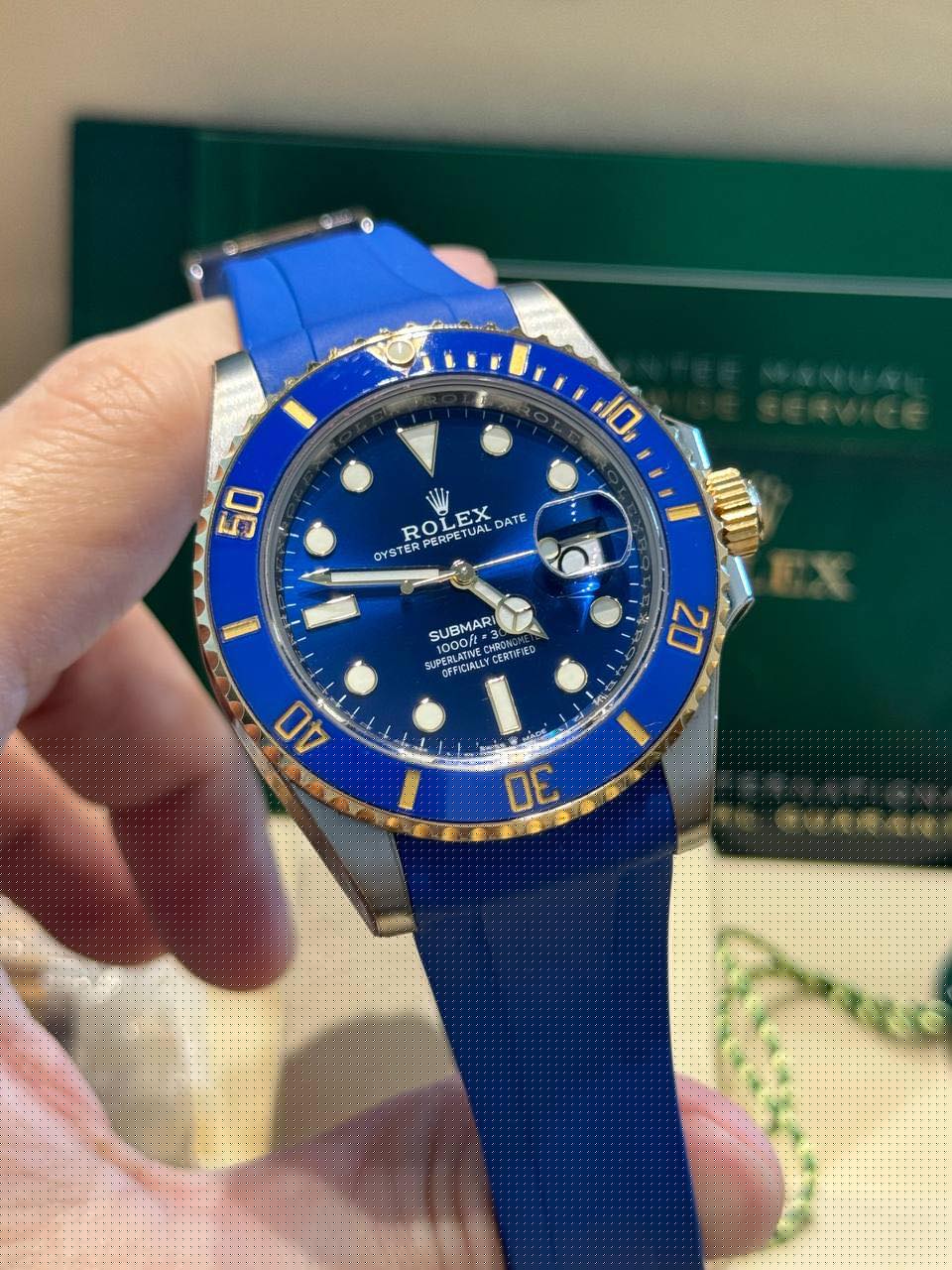 Richard Mille RM 67 02 Automatic white Quartz TPT blue rubber strap variant photo review